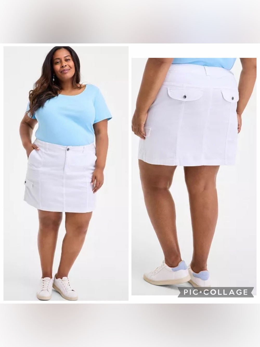 Women's Zig-Zag Cargo Pocket Skirt